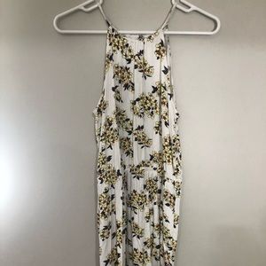 white/yellow floral dress